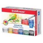 ErichKrause kvašové barvy sada 6x20 ml, 6 ks
