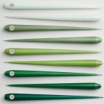 Ester & erik Svíčka Slim 32 cm – 66 Eucalyptus, zelená barva, vosk