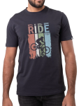 Bavlněné triko CYCOLOGY Ride MTB, pánské, krátký rukáv (Motiv Ride MTB, velikost XXL)