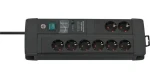 Brennenstuhl Premium-Line černá / Prodlužovací kabel / 8x zásuvka / 3 m / vypínač / přepěťová ochrana 60 000 A (1256000698)