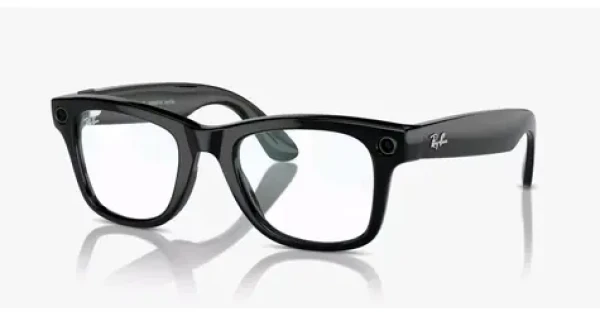 Meta Ray-Ban Gen1 Wayfarer Shiny Black Clear (Large) (8056597874816)