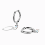 Royal Fashion stříbrné náušnice MOON-ED-11-SILVER