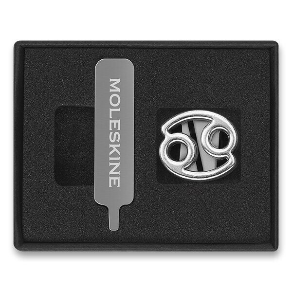 Ozdoba na zápisník Moleskine, symboly zvěrokruhu - Rak (22. 6. - 22. 7.)