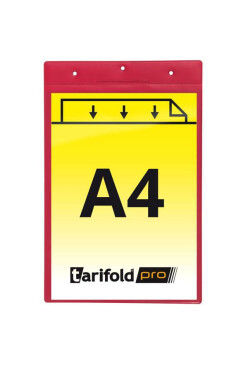 Djois identifikační kapsa A4, červená, 10 ks