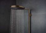 HANSGROHE - Pulsify S Puro Sprchový set s termostatem, průměr 26 cm, 1 proud, kartáčovaný bronz 24222140