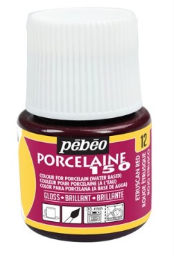 Pébéo Barva na porcelán a sklo Porcelaine 150 45 ml - červená 12