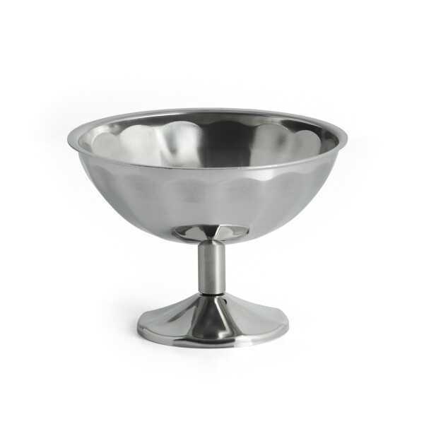 HAY Pohár Italian Dessert Stainless Steel Medium, stříbrná barva