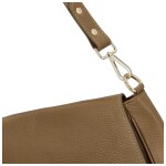 Stylová dámská kožená crossbody kabelka Dawn, khaki