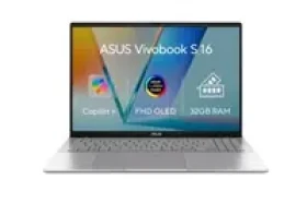 ASUS Vivobook S16 stíbrná / 16" WUXGA / Snapdragon X1-26-100 2.98GHz / 32GB / 1TB SSD / Adreno / W11H (S3607QA-OLED064W)