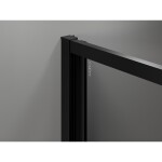 MEXEN/S - Exo sprchový kout skládací dveře 100 x 100, transparent, černá 816-100-100-70-00