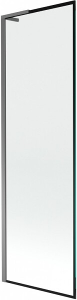 MEXEN/S - Next L vanová zástěna FIX 60 x 150, černá vzor, grafit metal 895-060-000-03-70-95