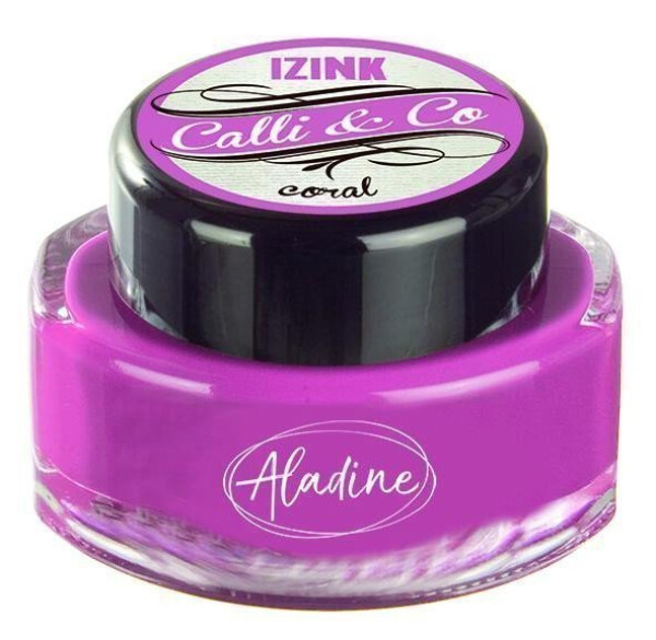 Kaligrafický inkoust Aladine IZINK CALLI CO - metalický korálový, 15 ml