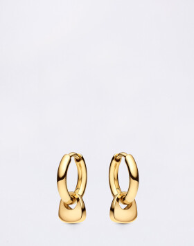 Maria Black Tote Mini Huggie Gold PAIR Gold
