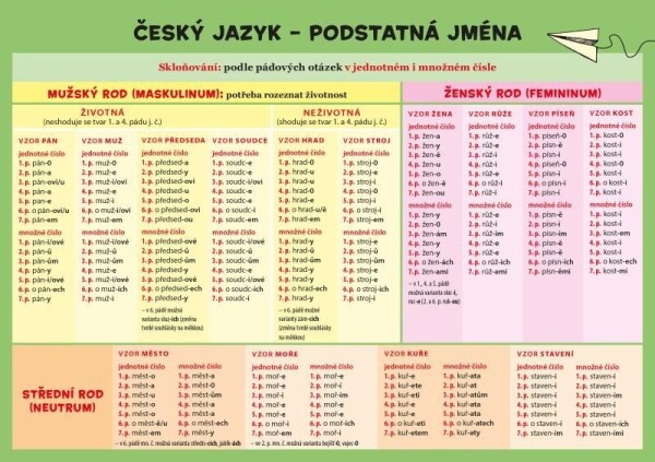 Český jazyk Podstatná jména Zuzana Hladíková