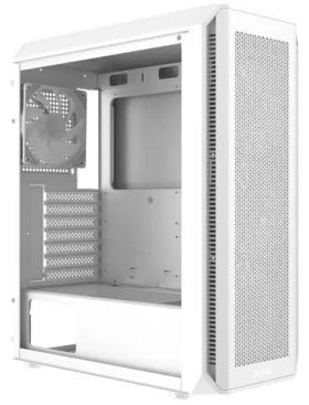 ADATA XPG VALOR AIR Plus bílá / Skříň / ATX / 2x USB-A 3.2 / 4x 120mm / bez zdroje / průhledná bočnice (VALORAIRPLUSMTA-WHCWW)