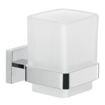 Gedy - ELBA sklenka, mléčné sklo, chrom A01013