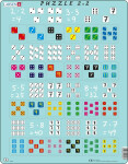 Puzzle MAXI - Násobení s kostkami/24 dílků - Larsen