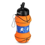 NILS Camp NC4104 550ml basketbal / Skládací silikonová láhev (5908261683053)