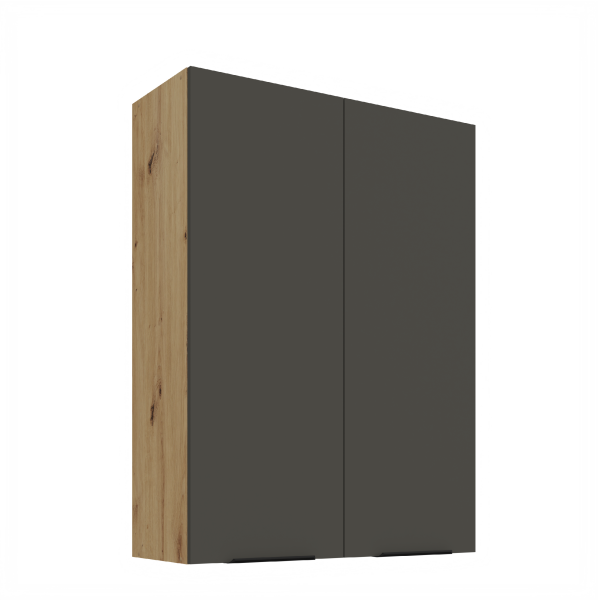 Horní skříňka Aria 80 G-108 2F Barva korpusu: Dub artisan, Barva dvířek: GR - Graphite AFM