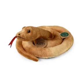 RAPPA Plyšový had hnědý 90 cm