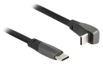 Delock USB-C (M) - USB-C (M) zahnutý černá / USB kabel / USB 2.0 / 1 m / Power Delivery 60 W (80751)