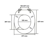 Wc sedátko se zpomalovacím mechanismem AWD Interior MDF Faro 1700 AWD02181700