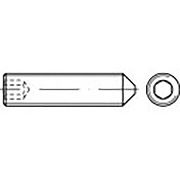 TOOLCRAFT TO-6857358 závitový kolík M20 40 mm ocel pozinkované 50 ks