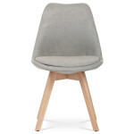 Židle jídelní, lanýžová látka, nohy bukové dřevo