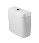 DURAVIT - D-Code Splachovací nádržka, Dual-Flush, přívod vpravo/vlevo, alpská bílá 0927000004