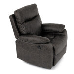 TV a relaxační křeslo s elektrickým ovládáním, potah coffee látka v dekoru vintage, 1 motor 240V