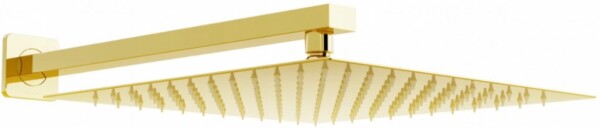 MEXEN/S - Slim čtvercová sprchová hlavice - déšť 30 x 30 cm + sprchové rameno, zlatá 79130112-50