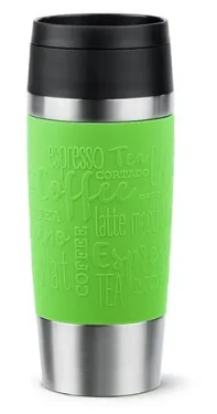 Emsa TRAVEL MUG Classic limetková, nerezová ocel / Termohrnek / 0,36 l / nerezová ocel, silikon (N2020700)