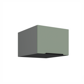 Horní skříňka Aria ANT 50 NAGU-36 1F Barva korpusu: Antracit, Barva dvířek: SA - Aquamarine AFM