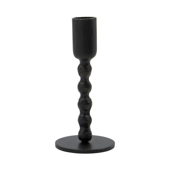 House Doctor Železný svícen Mala Black 13,5 cm, černá barva, kov