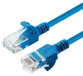 MicroConnect CAT6A U/UTP Slim 20m modrá / Patch kabel / RJ-45 (V-UTP6A20B-SLIM)