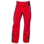 Montérkové kalhoty VISION H9157 pasové červeno-šedé 170 cm 50 červeno-šedé