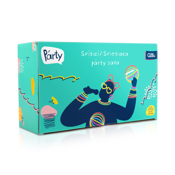 Svítící párty sada 500 ks - Albi