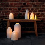 Räder Porcelánová lucerna Starry Sky, bílá barva, porcelán