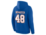 Fanatics Mikina Matthew Schaefer #48 New York Islanders NHL Authentic Stack Name & Number Hoodie Velikost: L