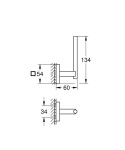 GROHE - Start Cube Držák rezervního toaletního papíru, matná černá 409792430