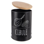 Kulatá plechová dóza CIBULE Black