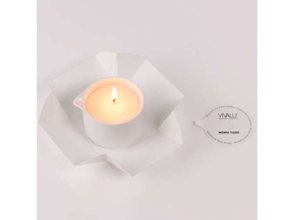 Vivalu masážní svíčka TIARE 'MONOI olejová 100 ml Vivalu masážní svíčka TIARE 'MONOI olejová 100 ml