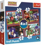 Trefl - Puzzle - Sonic: Dobrodružná jízda 4v1