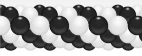 Balónková girlanda černo-bílá 3 m balonky.cz Balónková girlanda černo-bílá 3 m balonky.cz