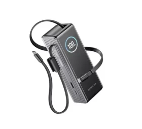 EcoFlow RAPID Power Banka stříbrná / 25000mAh / 170W / 2x vestavěný USB-C kabel / 1x USB-A + 1x USB-C (1ECORAP25000-100-EU)