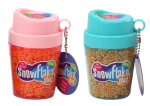 Mamido Squishy kuličky z polystyrenu v kelímku oranžová
