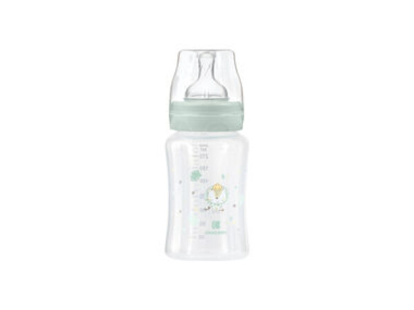 KikkaBoo Kojenecká láhev 240ml 3m+ Jungle King Mint (31302020130KB)