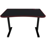 AROZZI ARENA FRATELLO / Hení stůl / černý s červeným okrajem / D:114cm / Š:78cm / V:72,5cm (ARENA-FRATELLO-BK)