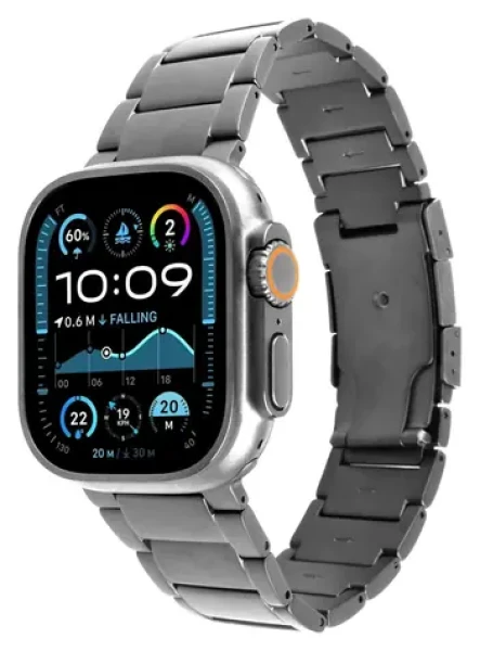 FIXED Titanium Strap přírodní titan / Řemínek / Apple Watch 44/45/46/49 mm / Titan / PVD úprava (FIXTST-434-NT)