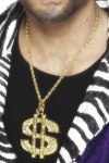 Smiffys.com Náhrdelník - Medajlon Dolar